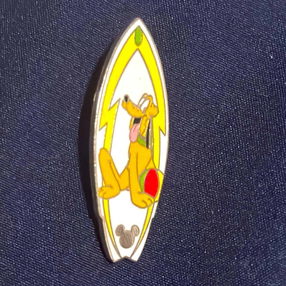 Disney-vintage Pluto Lanyard global pin surfboard Series 3 Pluto 39026
